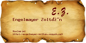 Engelmayer Zoltán névjegykártya