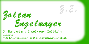 zoltan engelmayer business card
